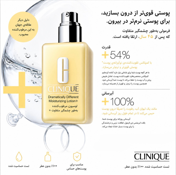 لوسیون مرطوبکننده کلینیک Dramatically Different Moisturizing Lotion+