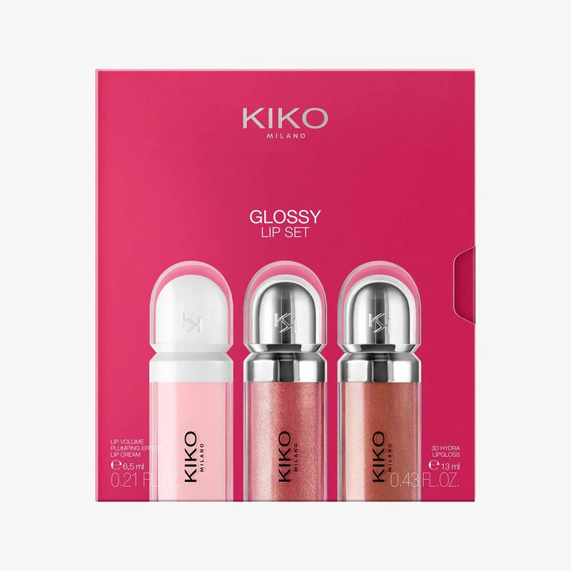 لیپ گلاس کیکو میلانو مدل GLOSSY پک سه عددی