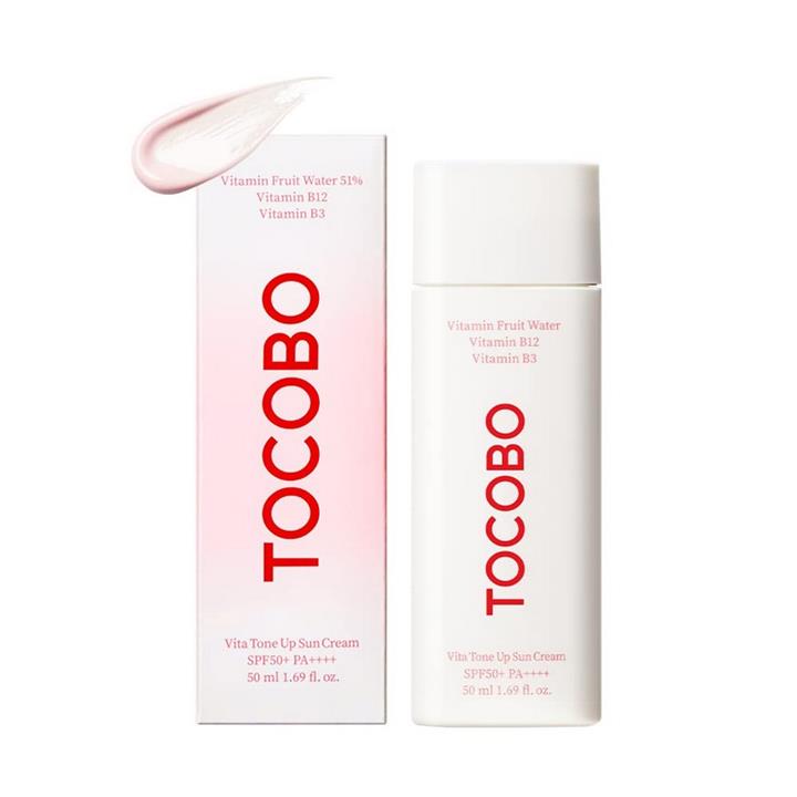 کرم ضدآفتاب ضدچروک و ویتامینه توکوبو حجم 50 میلی لیتر SPF50 TOCOBO Vita Tone Up Sun Cream