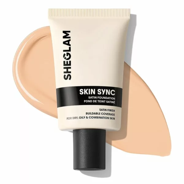 کرم پودر شیگلم مدل skin sync satin
