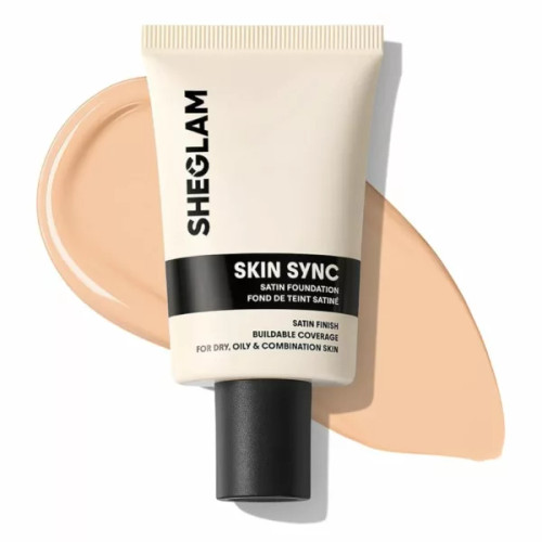 کرم پودر شیگلم مدل skin sync satin